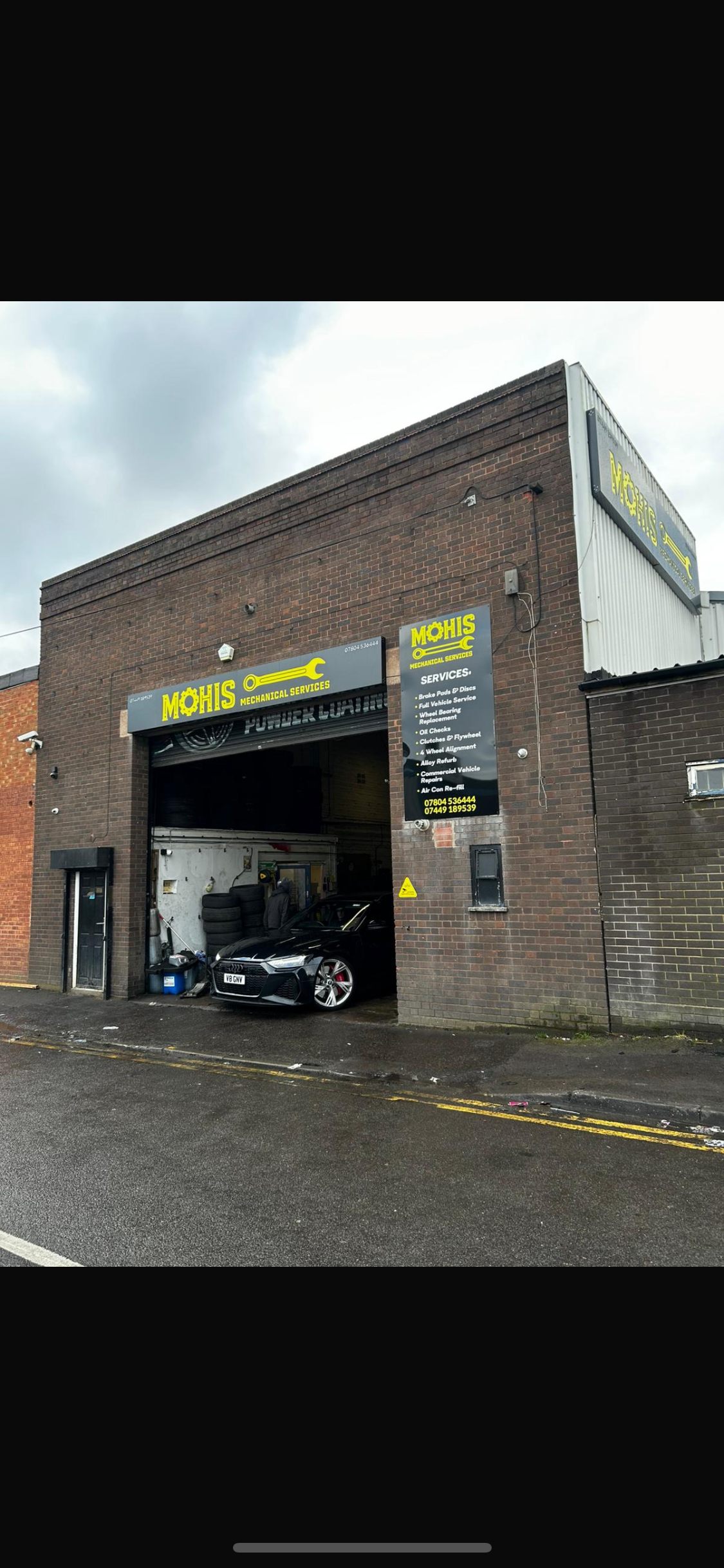 Customer vehicle maintenance at Mohis Mechanical Services